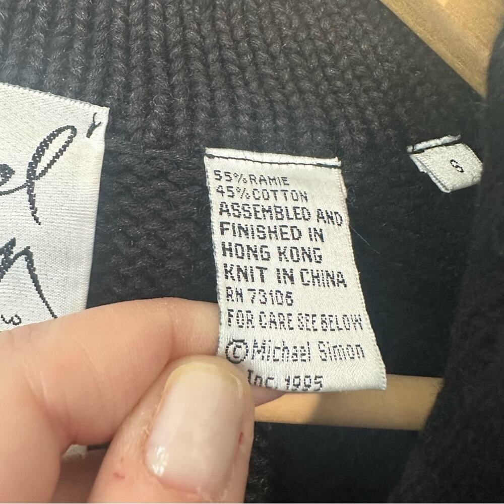 Michael Simon Cache Vintage Snowflake Sweater Siz… - image 6